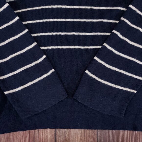 Nili Lotan Target Womens 1X Striped Crewneck Pullover Cashmere Blend Sweater - Picture 8 of 15